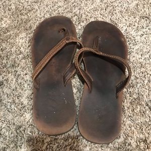 Reef Brown leather sandals